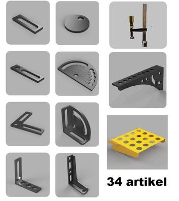 Starter set zubehör schweisstisch (34 Artikel)