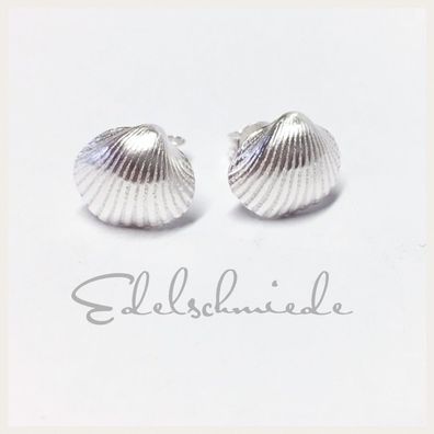 Ohrstecker in 925/- Sterling Silber "Muschel"