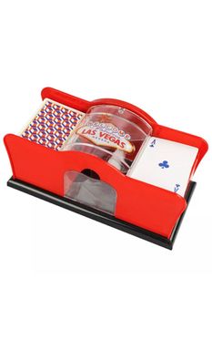 Kartenmischer Manuell Poker Blackjack UNO Kartenmischmaschine Spielkarten Mischgerät