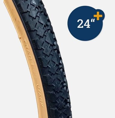 Filmer 45.304 Fahrraddecke Premium 24 x 1,75 Retro Fahrrad Reifen für 24" Rad