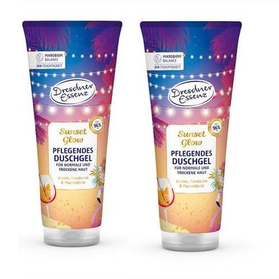 2x 250 ml Dresdner Essenz Duschgel Sunset Glow