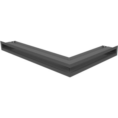 Eck-Lüftungsgitter LUFT links 60x40x6 Graphite Slim