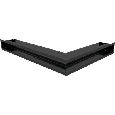 Eck-Lüftungsgitter LUFT links 76,6x54,7x9 schwarz Slim