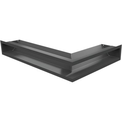 Eck-Lüftungsgitter LUFT links 60x40x9 Graphite Slim