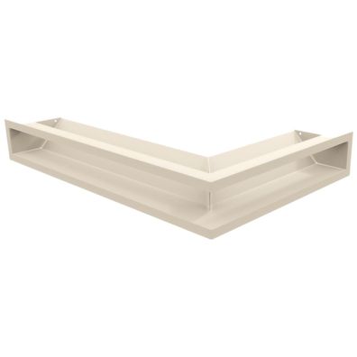 Eck-Lüftungsgitter LUFT links 60x40x9 Creme Slim
