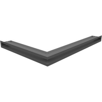 Eck-Lüftungsgitter LUFT rechts 54,7x76,6x6 Graphite Slim