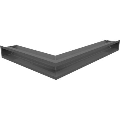 Eck-Lüftungsgitter LUFT rechts 54,7x76,6x9 Graphite Slim