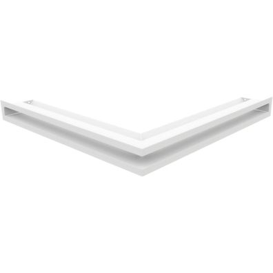 Eck-Lüftungsgitter LUFT 56x56x6 weiß Slim