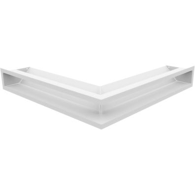 Eck-Lüftungsgitter LUFT 56x56x9 weiß Slim
