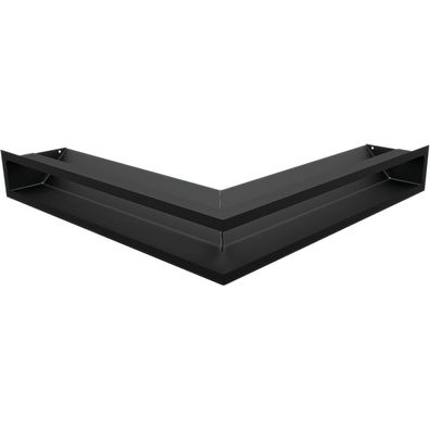 Eck-Lüftungsgitter LUFT 56x56x9 schwarz Slim