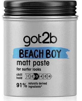 Got2B Matte Surfer Look Haarpomade, 100 ml - Definierte Texturen & Langanhaltend