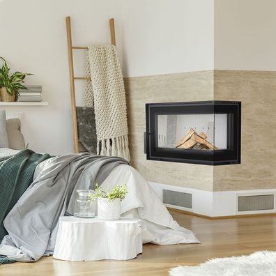 Rechter Stahl-Luftkamin KRATKI SIMPLE 6 kW 150