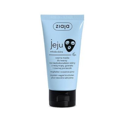 Ziaja Jeju Schwarze Gesichtsmaske gegen Hautunreinheiten, 50 ml