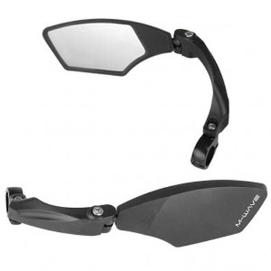 Fahrradspiegel M-Wave Spy Space schwarz, linksmontage , Ø 22,2mm