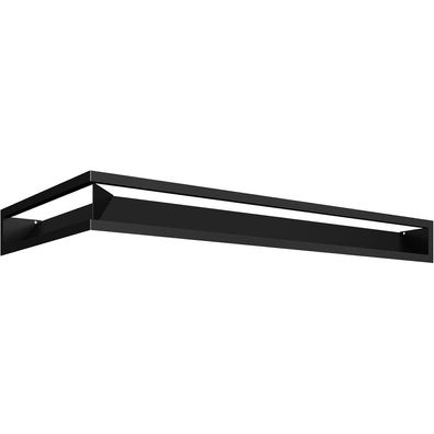 Eck-Lüftungsgitter LUFT rechts 40x80x9 schwarz Slim