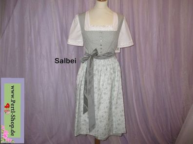Dirndl mit Schürze, Salbei, hellgrün, mintgrün, Grün, Gr. 42, neu, Heimatgwand