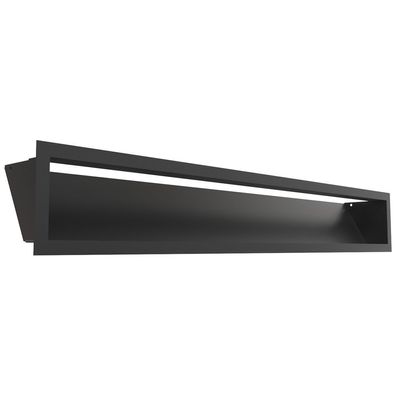 Lüftungsgitter LUFT 12x80 schwarz Slim