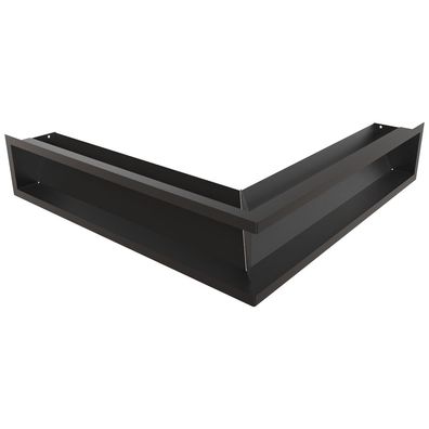 Eck-Lüftungsgitter LUFT 56x56x12 schwarz Slim