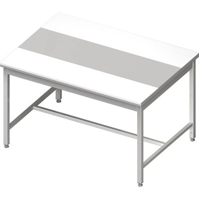 Gastronomie Stalgast Zentralarbeitstisch mit mittiger Strebe, 1700x1400x850 mm,