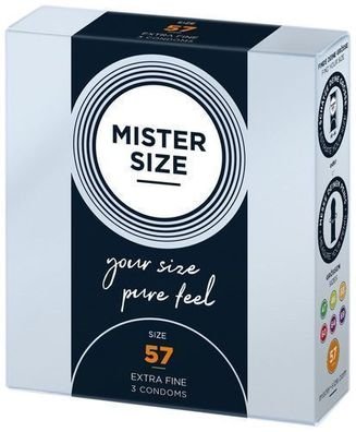 Premium Kondome fuer Maenner, 57 mm, 3 Stueck
