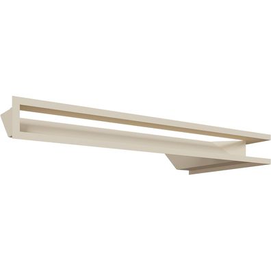 Eck-Lüftungsgitter LUFT links 80x40x9 Creme