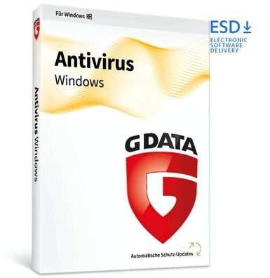 G Data Antivirus| 1 PC/WIN | 1 Jahr stets akuell | Download|Code per eMail|ESD