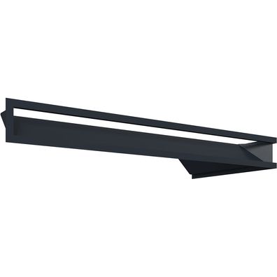 Eck-Lüftungsgitter LUFT links 80x40x9 Graphite Slim