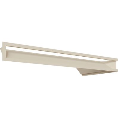 Eck-Lüftungsgitter LUFT links 80x40x9 Creme Slim