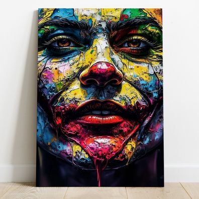 Joker - Batman Pop-Art Bild Kunst, Wandbild Leinwand, Acrylglas, Poster Nr11