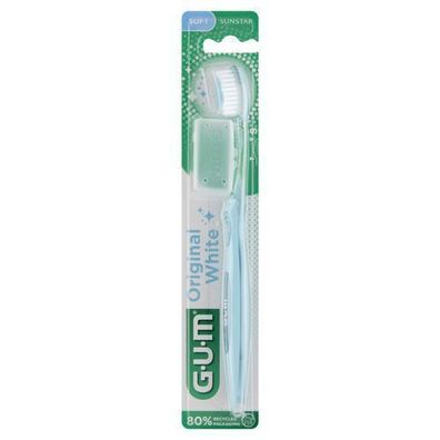 Sunstar GUM Original White Zahnbuerste, weich, 1 Stueck