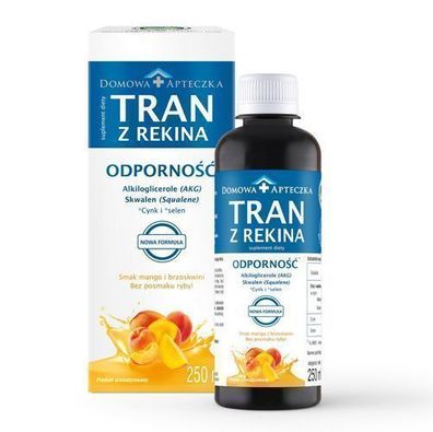Tran aus Haifischleber mit Mango- und Pfirsichgeschmack, 250 ml