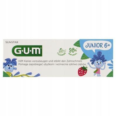 Sunstar GUM Junior Kinderzahnpasta 7+ Jahre, 50 ml