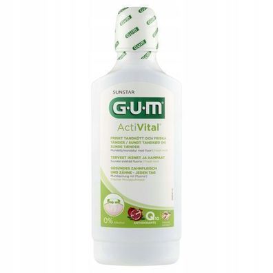 Sunstar GUM ActiVital Mundspuelung 6060, 500 ml - Lange Haltbarkeit!