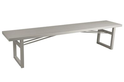 Brafab - Gartenbank Vevi aus Aluminium 200 cm, Beige