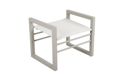 Brafab - Gartenhocker Vevi aus Aluminium, Beige