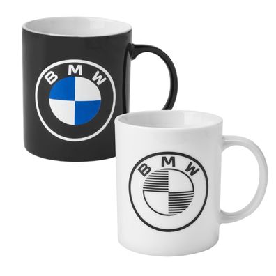 BMW Kaffeetassen Set 2-teilig - Original Porzellan Tassen 300ml Kaffeebecher