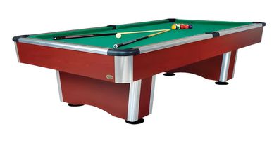 Pooltisch Braun Billardtisch Spieltisch Freizeittisch Spieloberfläche 9Ft