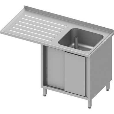 Stalgast Spülschrank mit Schiebetüren und Überstand 1300x600x900 mm, mit einem