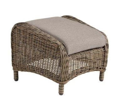 Brafab - Gartenhocker Rosita mit Kissen, Natur