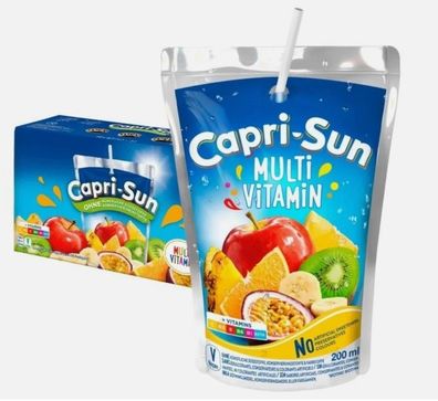 Capri-Sun Multivitamin 4 x 10 0,2 l - Fruchtige Erfrischung im Vorratspack!