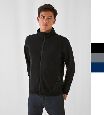 B&C Herren micro Fleecejacke Full Zip mit Kinnschutz Coolster Men FM717 NEU