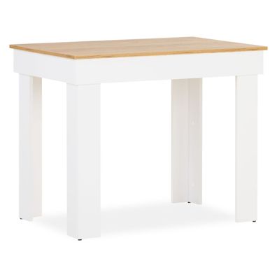 Esstisch Esszimmertisch Weiß 90x60 cm Holztisch Küchentisch Holz Eiche Tisch Massi