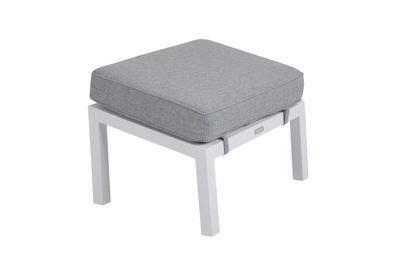 Brafab - Gartenhocker Belfort mit Kissen No.1, Weiss