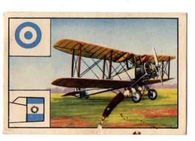 Flugzeug Avro 504N Argentinien Altes Foto Bild 7 von Jahr 1933 Trading Cards Sticker