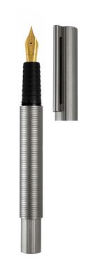 Otto Hutt Füllfederhalter D08, PVD Messing matt Ruthenium, 18ct Goldfeder