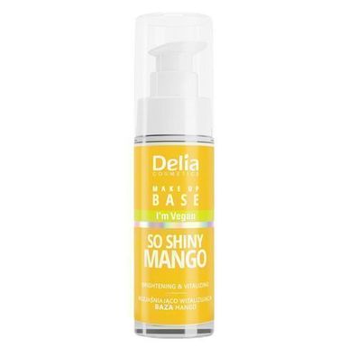Delia Vegane Aufhellende Make-up-Grundierung mit Mango-Extrakt, 30 ml
