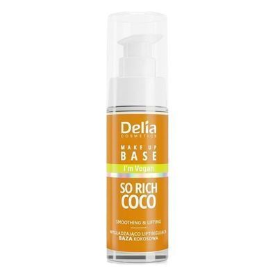 Delia Vegane Anti-Aging Make-Up-Grundierung mit Kokosnuss, 30 ml
