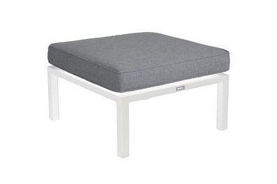 Brafab - Gartenhocker Belfort mit Kissen, Weiss