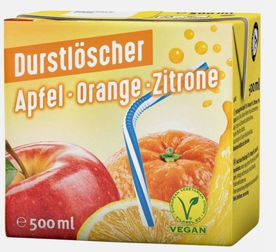 Durstlöscher Apfel-Orange-Zitrone - 2 x 12er-Pack (24 x 500 ml)