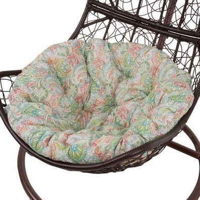 Auflage für Hängesessel Rund Bunt G038-12LB 100 x 100 x 10/12 cm PATIO